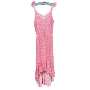 Kiwi & Punch Flamingo Pink High Low Maxi Dress NWT